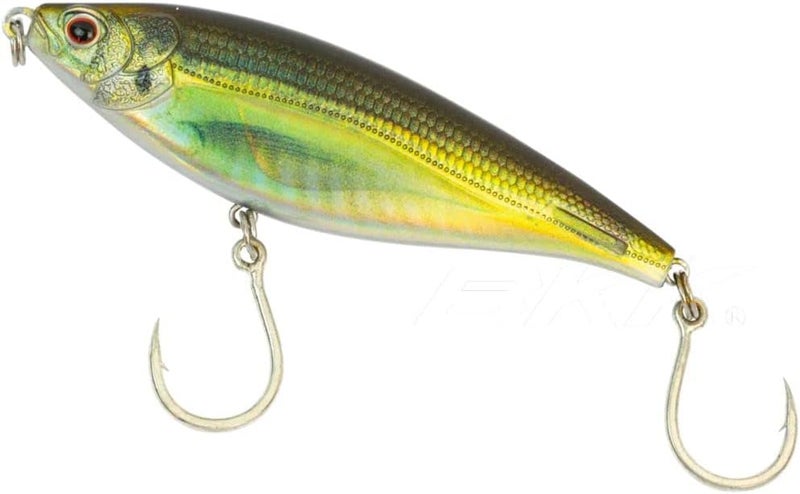 nomad design Madscad 90 Slow Sinking SW Twitchbait - Ideal for Snook, Striped Bass - BKK Diablo 5X Singles 1/0 Hooks, 3 1/2 inch - 3/4 oz - Image 1